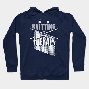 Knitting. The best therapy Hoodie